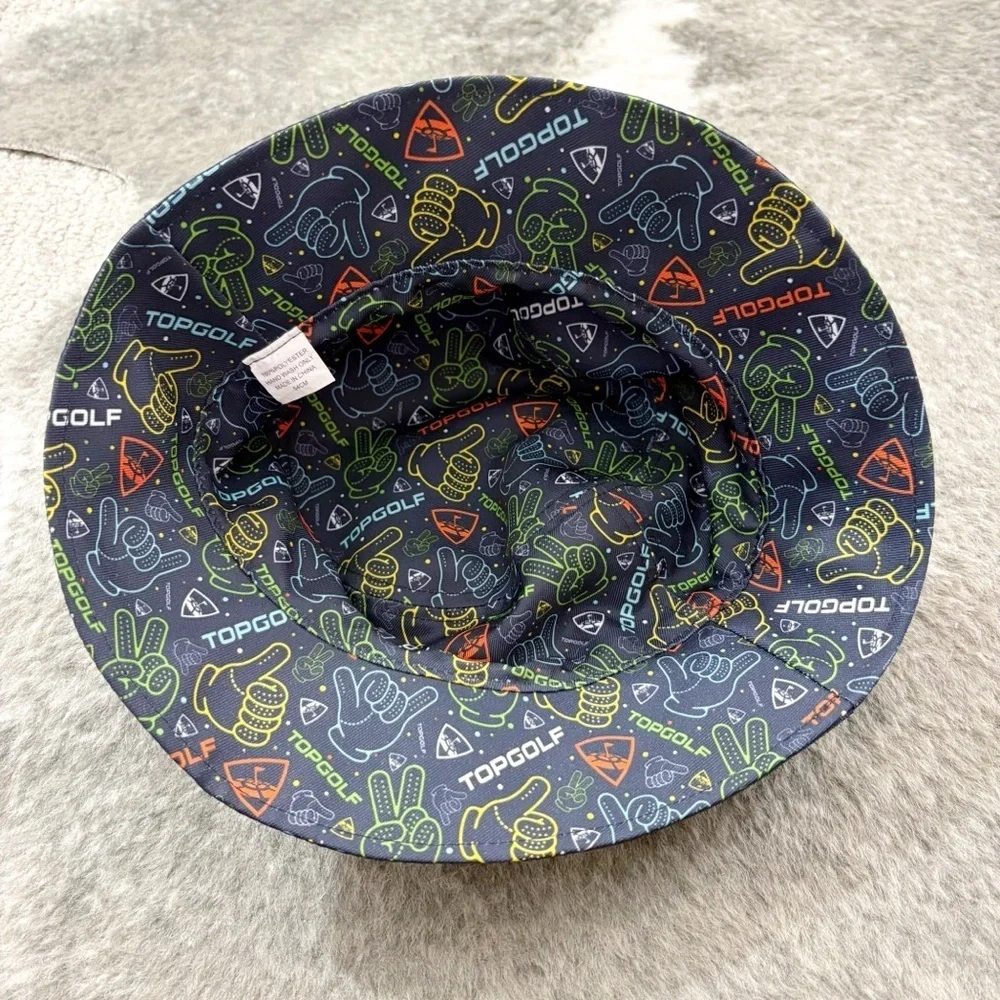 Kids Colorful Reversible Top Golf Bucket Hat OSFM